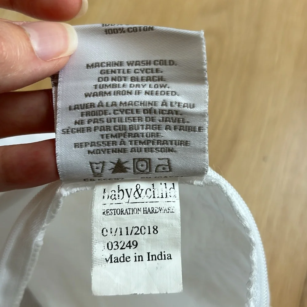 Restoration Hardware Baby & Child Washed Appliquéd Fleur Boudoir Sham